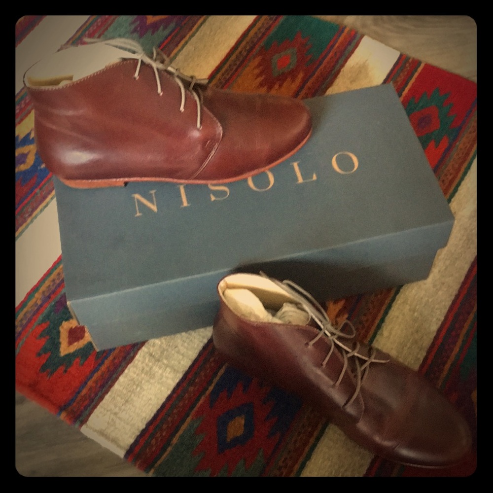 Nisolo Harper Chukka Boot in “Brandy”